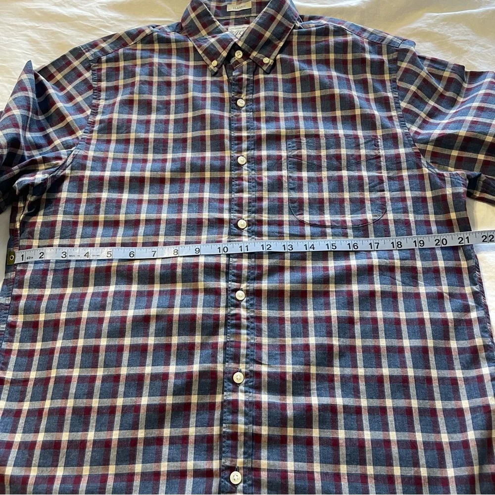 J. Crew Classic‎ Plaid Casual Button Down Shirt
